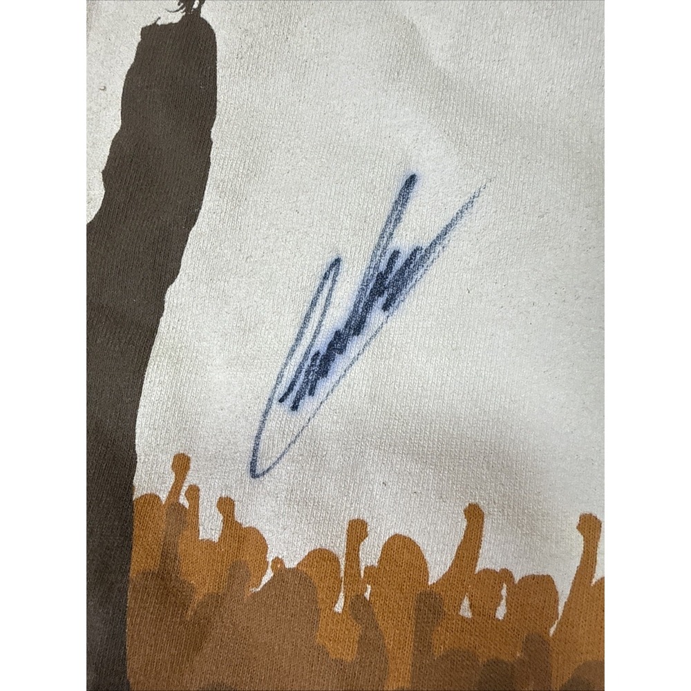 Vintage Carlos Mencia Comedian Graphic T-Shirt Carlos President Y2K Signed Sz M - Picture 5 of 9